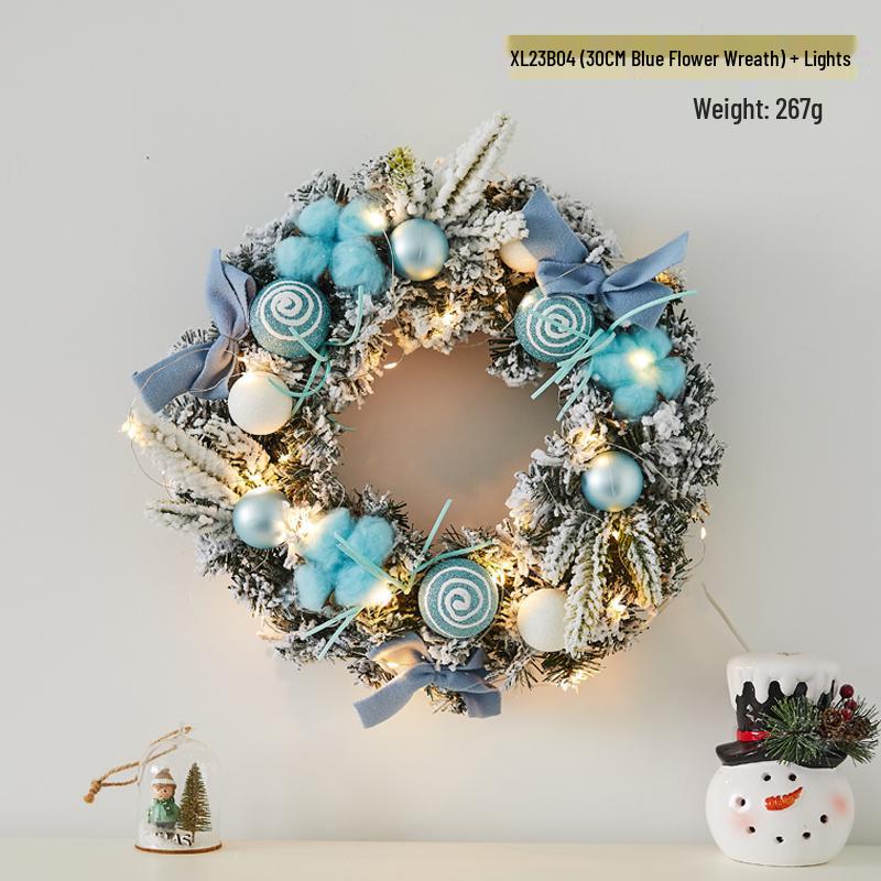 Creative Christmas Door & Window Wreath - Rattan Wall Hanging Ornament for Holiday Decor