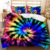 Boho Tie Dye Duvet Cover Set Hippie Bed Sets Blue Purple Colorful Twin Bedding Set Gypsy Queen King Size Polyester Qulit Cover
