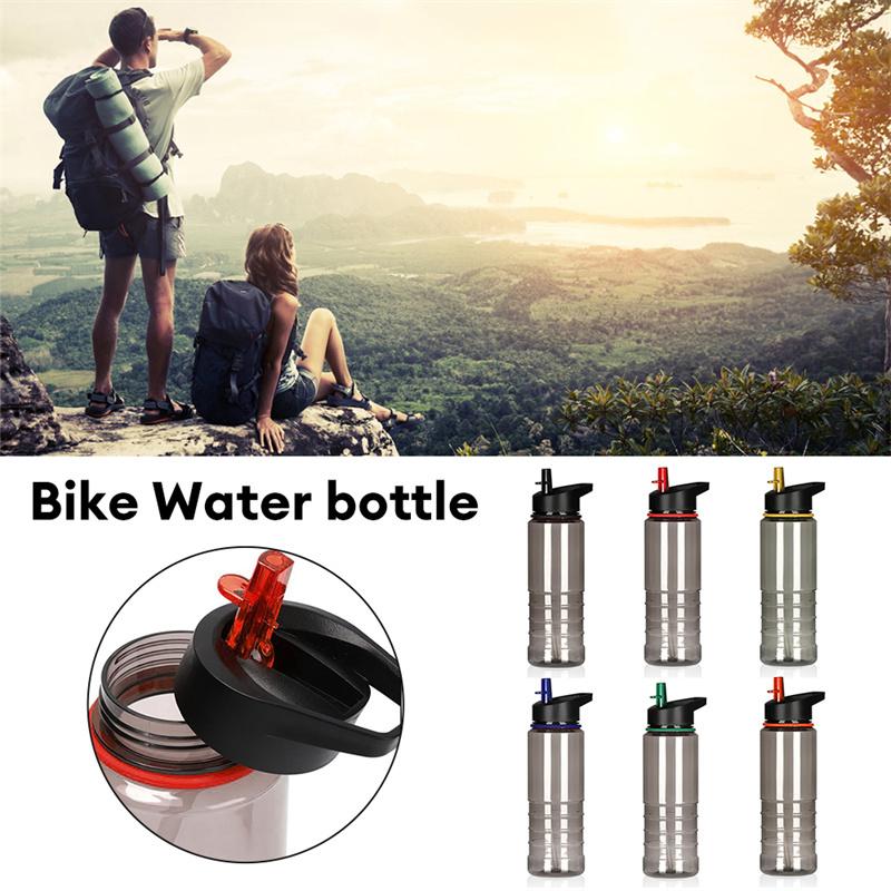 Sports Straw 800ml Water Bottle Leakproof Bpa Free Large Outdoor Fitness Bicycle
