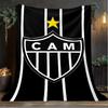 1PC Love For Atlético  Printed Soft Flannel Blanket Throw for Adult Bedroom Living Room Sofa Camping Travel Fan Gifts Christmas Gifts