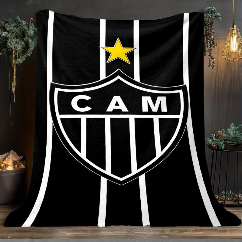 1PC Love For Atlético  Printed Soft Flannel Blanket Throw for Adult Bedroom Living Room Sofa Camping Travel Fan Gifts Christmas Gifts