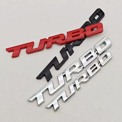 Autocollant de Voiture Turbocharged Turbo Badge 3D en ABS Accessoires de Modification de Voiture Marquage Arrière Marquage Latéral Autocollant de Voiture Décoratif