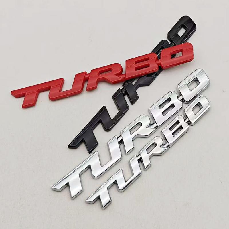 Car Sticker Turbocharged Turbo ABS 3D Badge Car Modification Accessories Rear Marking Side Marking Decorative Car-Sticker