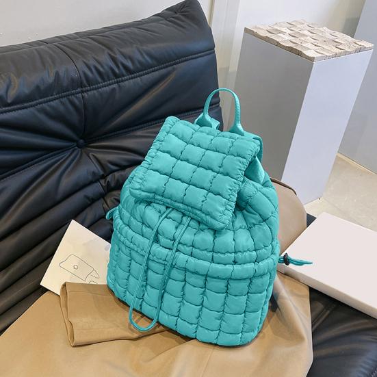 Women Backpack 18L Large Capacity Great Load Bearing Bubble Check Texture Outer Water