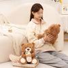 Milk Tea Bear Plush Toy: Teddy Bear Doll, Soothing Bedtime Companion, Customizable Birthday Gift.