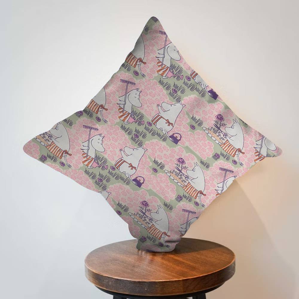 Cartoon M-Moomin Pillow Cover Design cushion Cover decor Holiday Decorati
