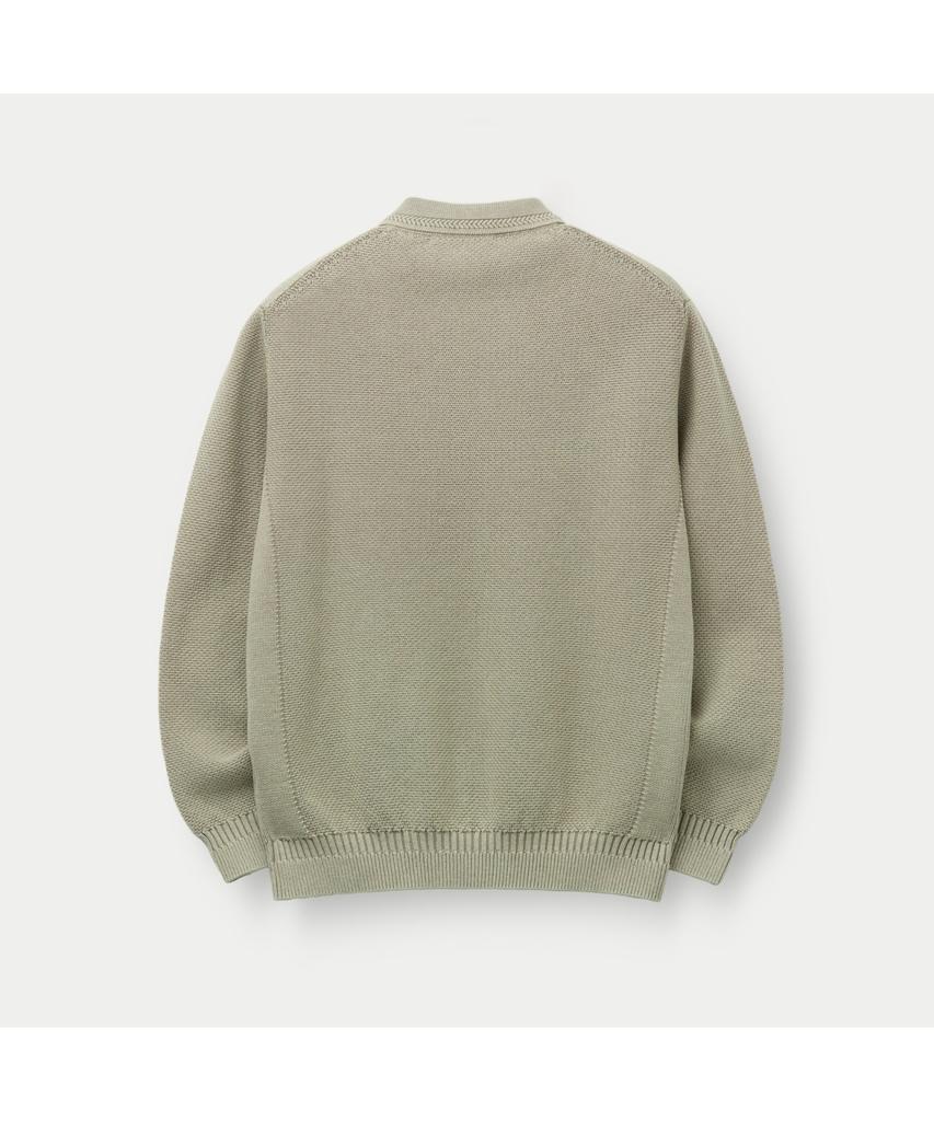 Silijeu Garment Dyed Long Sleeve Polo Sawas26131Bex