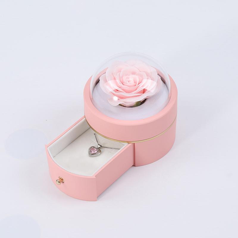 1 Stück Schmuck-Organizer Kreative Geschenkbox Hochzeitsfeier Dekoration Papierseife Blumen Valentinstag Unsterbliche Blume Rose Blume