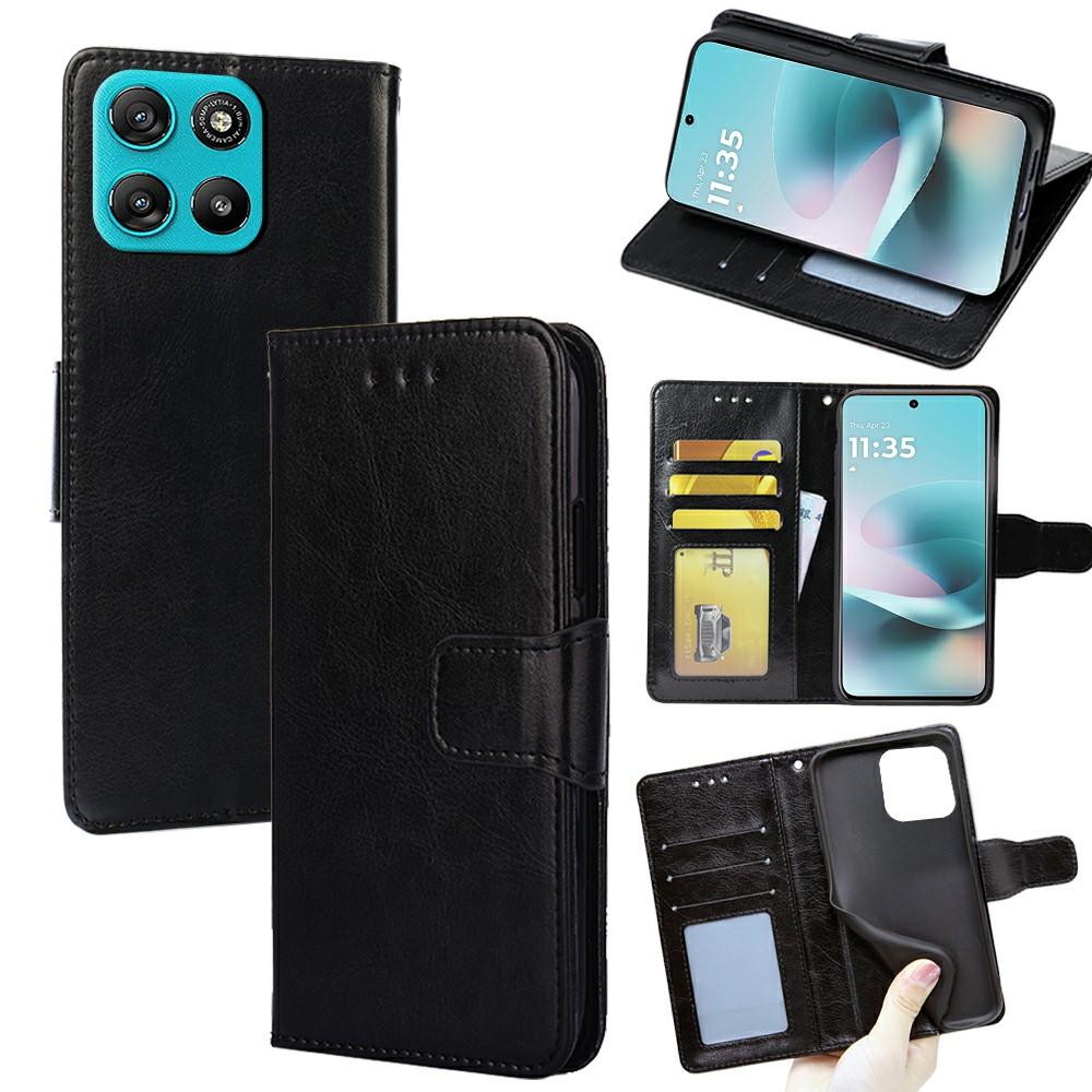 For Motorola Moto G67 Power 5G Case Wallet PU Leather + TPU Folding Stand Phone Cover