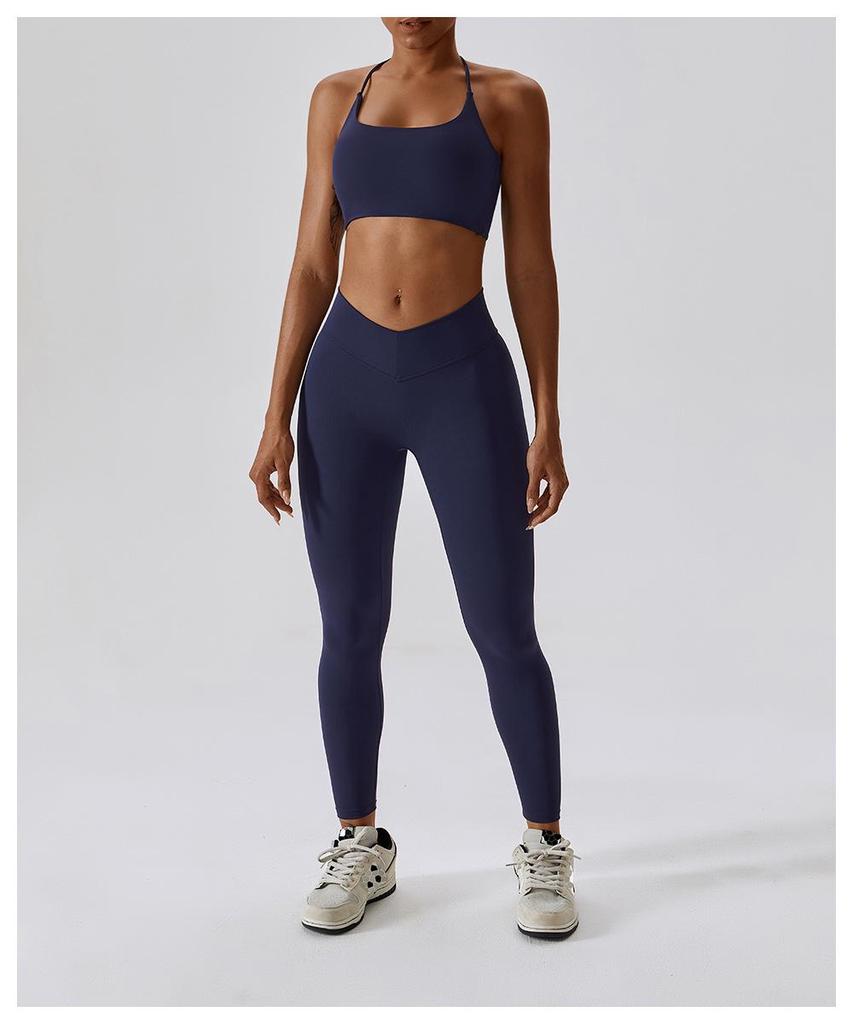 Lulu Thin Strap Cross-Back Sports Bra for Yoga and Pilates