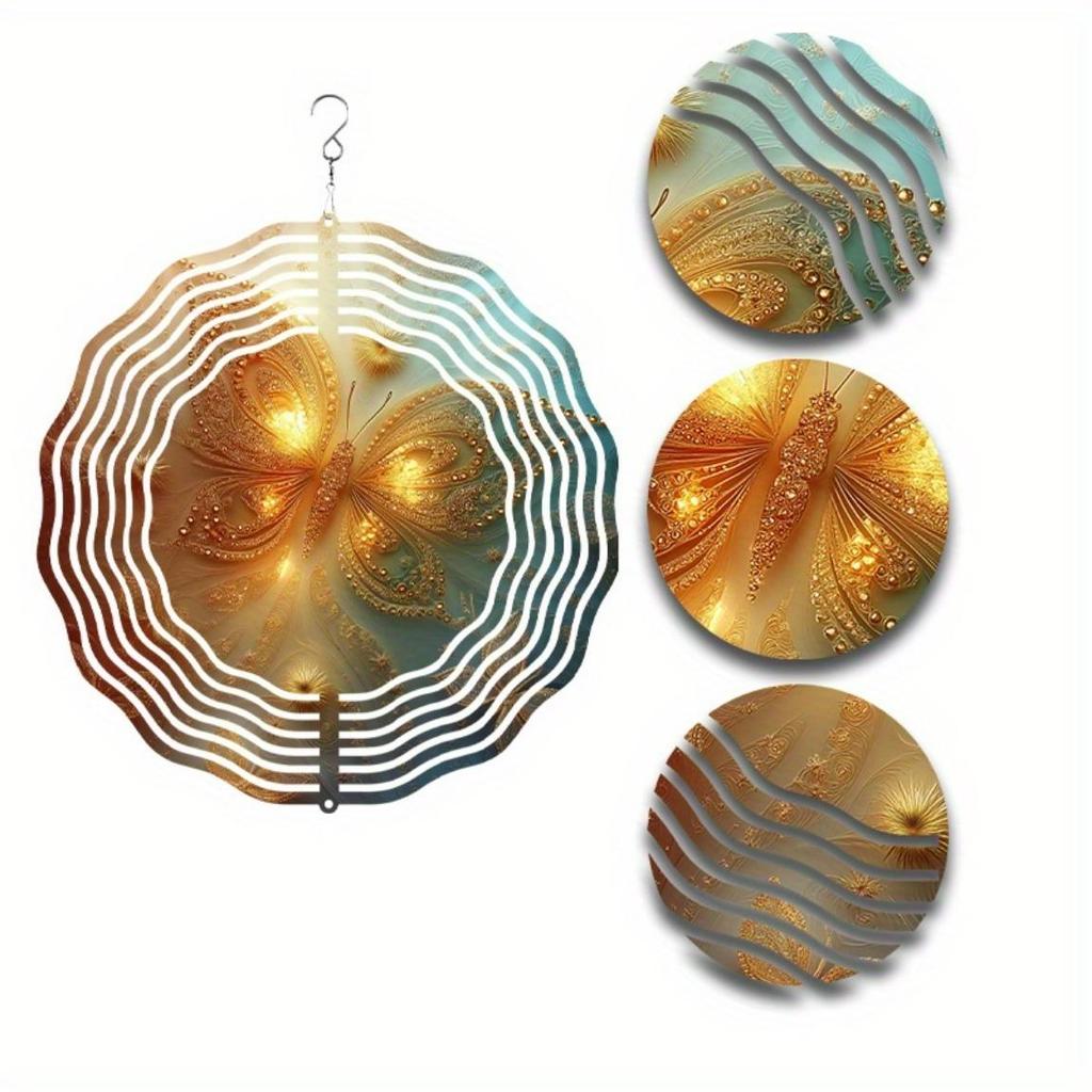 10 Inch Hanging Wind Chime for Outdoor Garden Balcony Decor Spring Summer Decoration with 360 Rotating Hook Artistic Design Great Gift for Friends