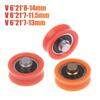 1/3Pcs V-Groove Plastic Bearing With Shaft Door And Window Pulley Pom Polyoxymethylene Nylon Roller Guide Wheel
