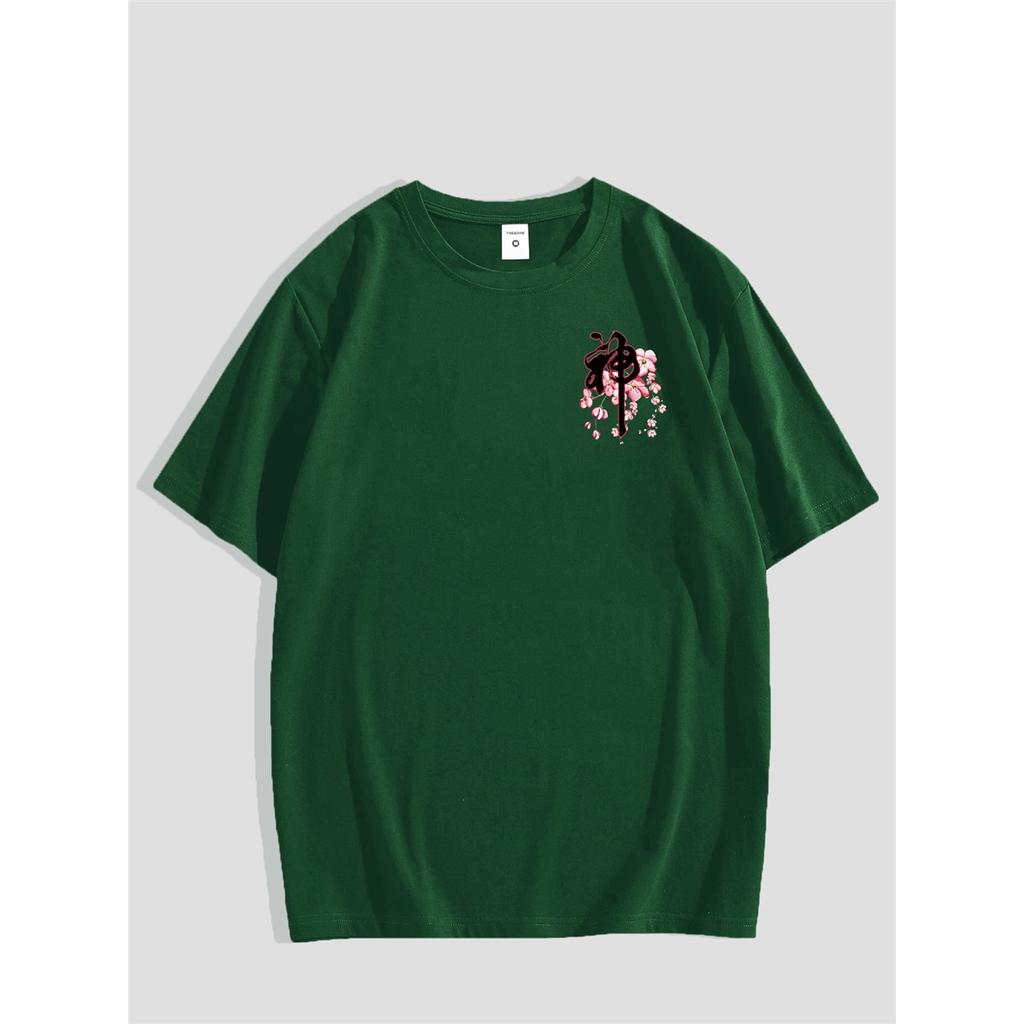 Street Fashion Geisha Mask Summer T-Shirt for Men And Women