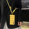 Fashion Down Jacket Long Lanyard Case for Samsung Galaxy S25 S26 Ultra S24 S23 Plus S22 S21 FE A55 A56 A16 Crossbody Soft Cover