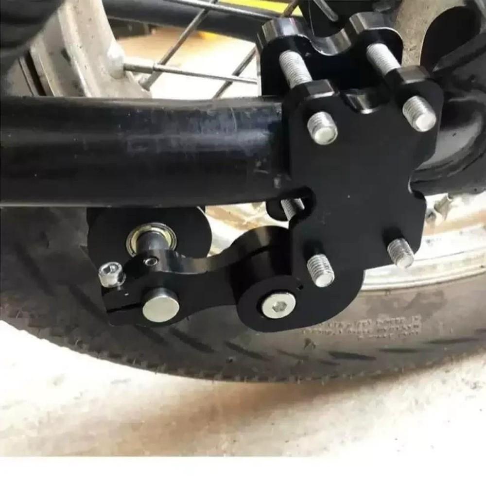 Aluminum Alloy Motorcycle Chain Adjuster High Performance Motorbike Roller Tightener  Universal