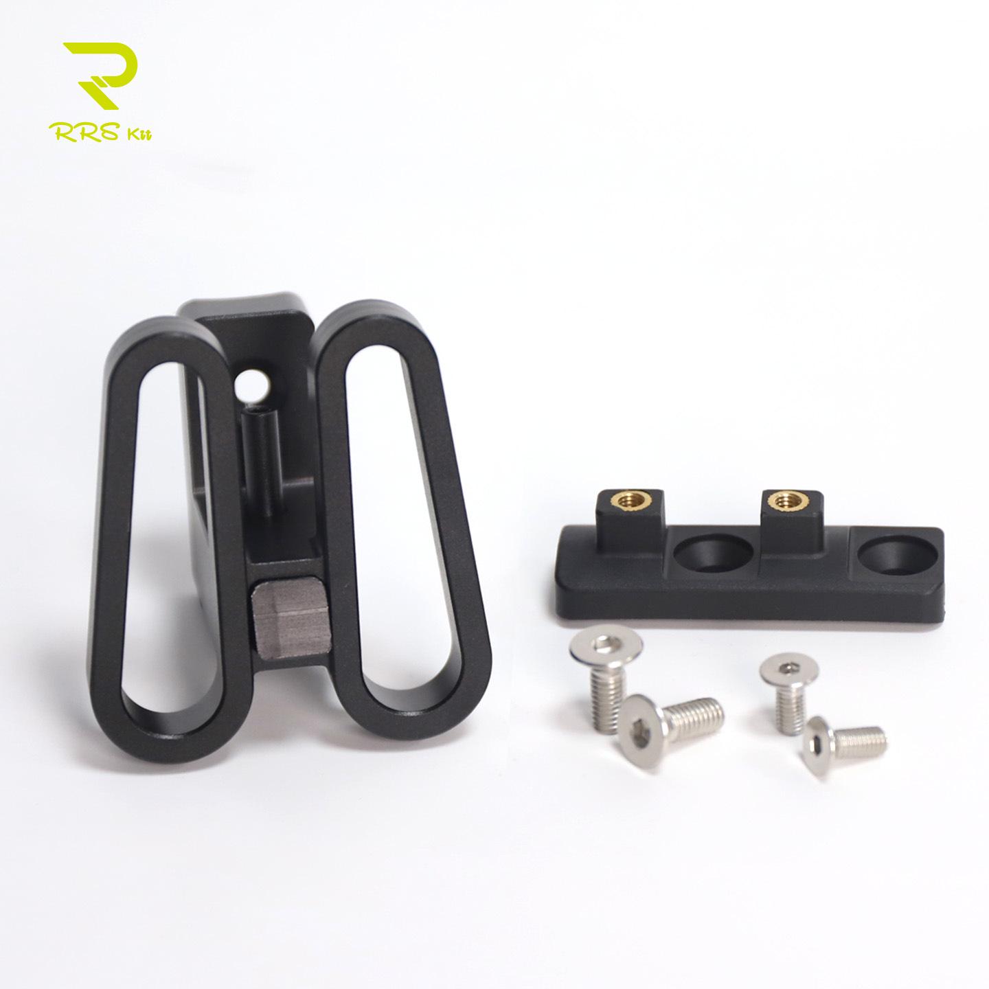 

Rrskit Aluminum Alloy Dahon Folding Bike Handlebar Modification: Three-Hole Pig Nose Front Bag Holder P7P8. чёрный