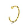 1pcs Stainless Steel Hoop Nose Ring 18G 20G Simple Style Ear Nail Nostril Body Piercing Jewelry 6mm 8mm 10mm 12mm
