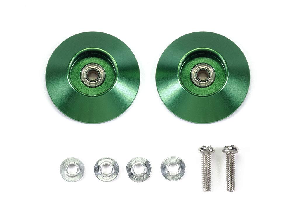 Tamiya Mini 4WD Special Edition HG 19mm Bearing Roller 95609 All-Aluminum (Tapered Type, Green)