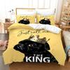 Dog Duvet Cover Set 3D Print Gold Leaves Autumn King Queen Full Size Comforter Cover for Kids Boys Girls Polyester Bedding Set