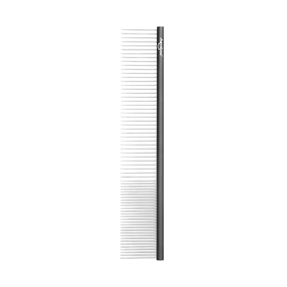 TSC187 Shernbao Stainless Steel Pet Grooming Comb & Brush Set for Pet Groomers (Small Animals) (Black,18.7cmX2.9cm) чёрный