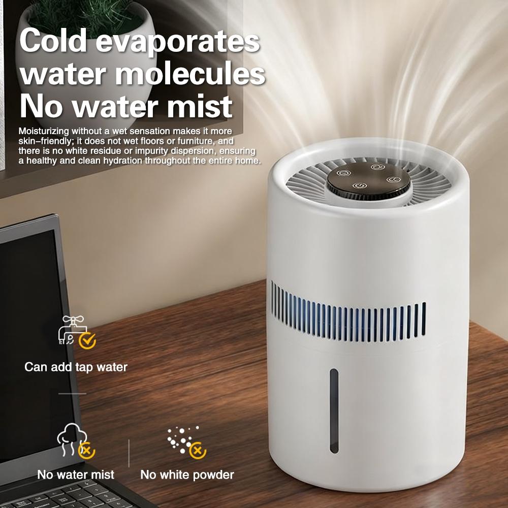 4L Mist-Free Humidifier Air Purifier HEPA Negative Ion Large Room Odor Removal Air Cleaner Bedroom Aroma Diffuser