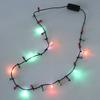 Light Glowing Led Necklace Flashing Light-Up Blinking Christmas Lights Costume Necklace 8 Led Bulbs Glow Props Party Supply