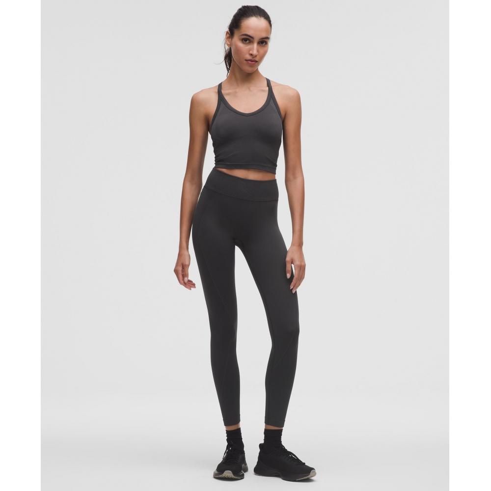 Lululemon Get Low CrossBaCk Training Tank Top  Light Support  B C Cup BlaCk Graphite Grey