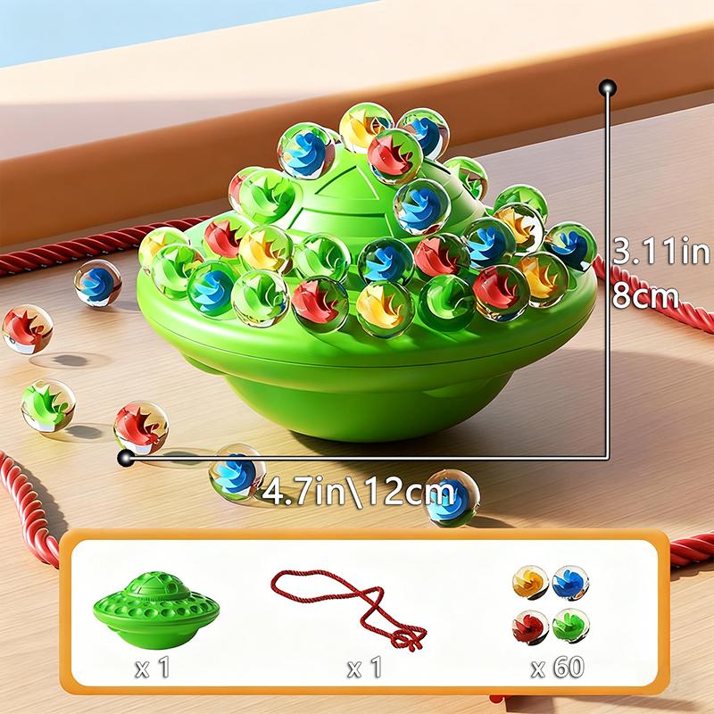 Kids Swing Marble Balance Board Game Parent Child Interactive Stacking Sensory Toy Family Party Tabletop Activity