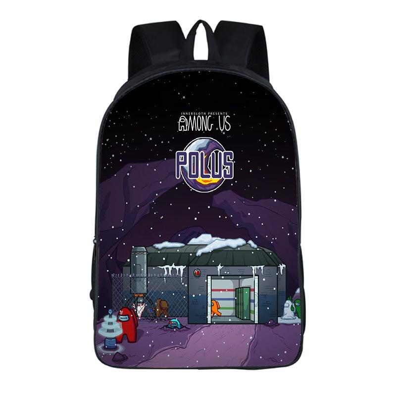 Among Us Game Merchandise Children'S Backpack Oxford Cloth Large Capacity School Bag Backpack