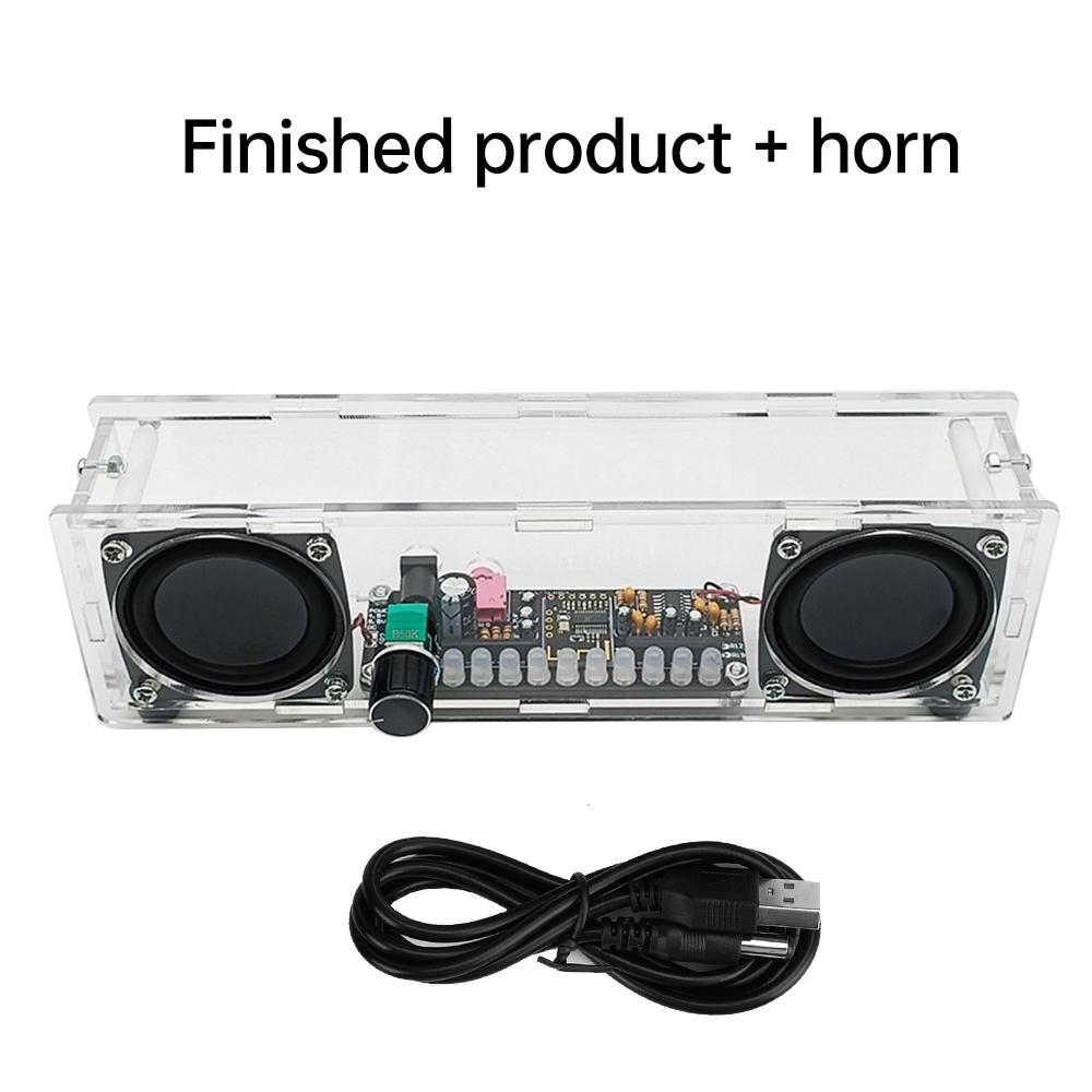 DC5V Pam8406 Speaker Amplifier Board Module Kit Dual Channel Stereo Sound Cord Bt Level Indicator Light Diy Loose Parts 5W