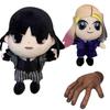 Wednesday Addams Plush Toys Dark-haired Girl 23cm 117g