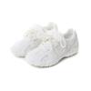 2025 Autumn Lace Pearl Model Inner Height Increase Soft Sole White Shoes Sports Breathable Casual Women's Shoes Non-slip and Wear-resistant