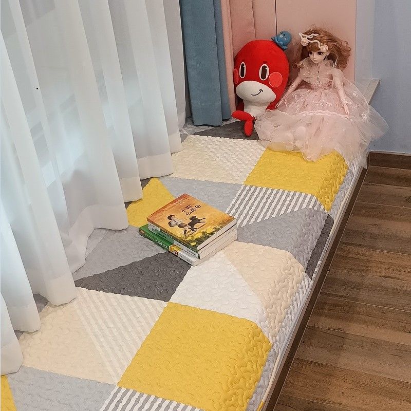 

Детская подушка на окно из чистого хлопка, мультяшная, всесезонная, нейтральная хлопковая ткань, подушка на подоконник балкона, спальни, циновка татами, нескользящая Minimalist life 70 * 150cm