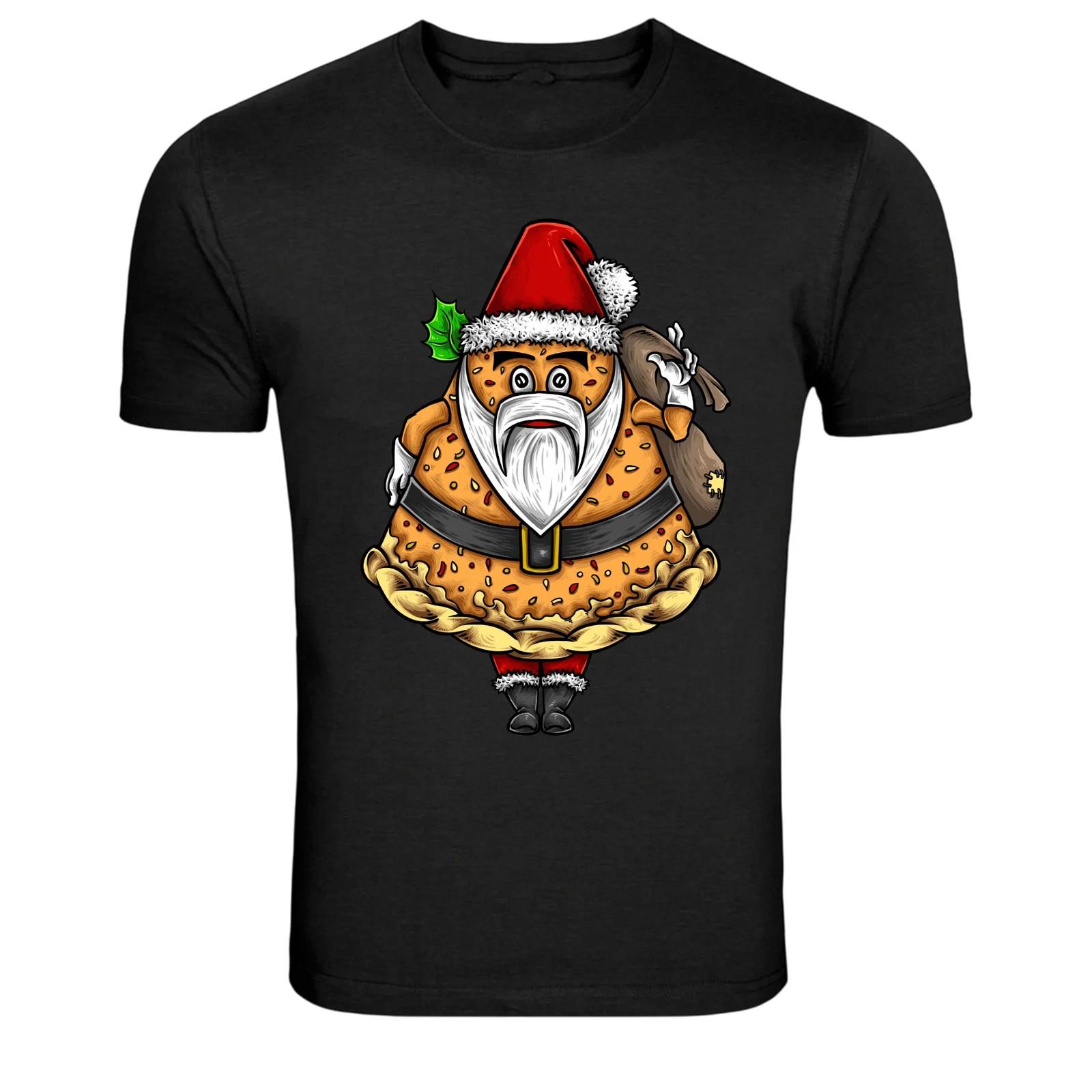 Christmas Taco Santa Funny Holiday Graphic T-Shirt XL