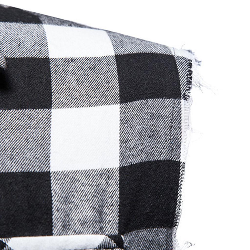 Men's Plaid Shirt With Collar And Pockets Casual And Comfortable Sleeveless Jacket.