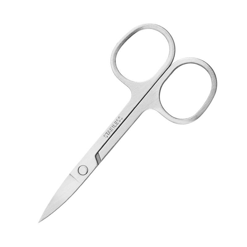 Stainless Steel Beauty Scissors Set with Pointed & Round Tips and Double Eyelid Tape