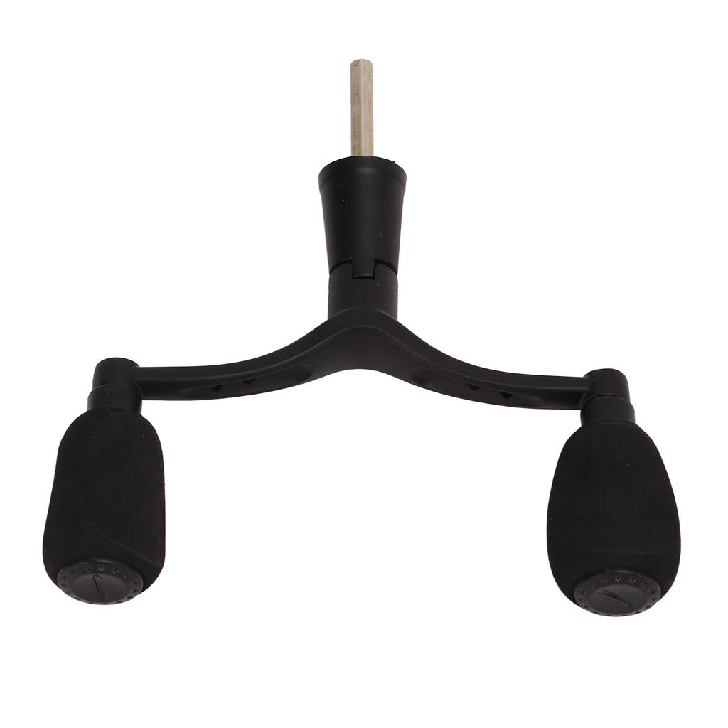 Aluminum Alloy Fishing Reel Double Handle Grip Rocker Arm Spray Painting Matt Black Lure Spinning Fishing Wheel Hex