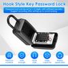 12 Digit Combination Lock Box Wall Safe Key Lock Box Large Capacity Weatherproof Outdoor Lockbox Spare Key Safe Storage Lock Box