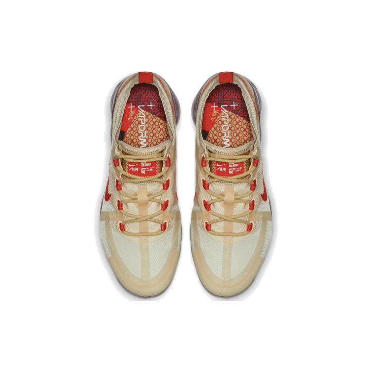 Nike Womens Air VaporMax 2019 'Chinese New Year' (women's sizes) Light Cream / Habanero Red-Club Gold Running Shoes BQ7041 200