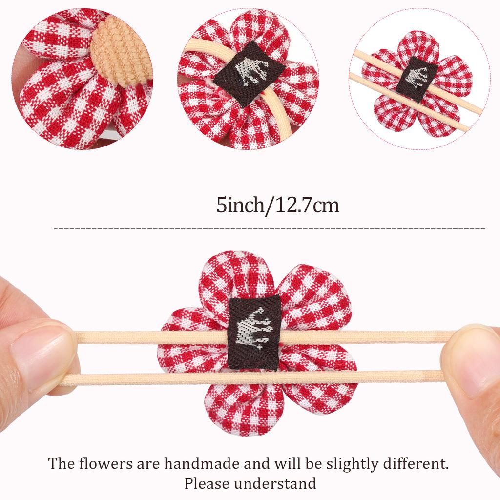 10 ks/sada Dívčí roztomilé gumičky do vlasů Dětské gumičky do vlasů s květinami Elastické gumičky Držáky na culíky Copánky Gumičky do vlasů Vlasové doplňky