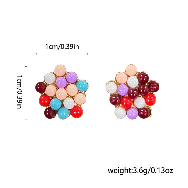 Summer Candy Color Beaded Earrings - Sweet, Cute, Minimalist Jewelry