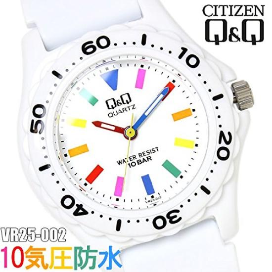 CITIZEN Urethane Band Color Watch White Multi Q&Q VR25-002
