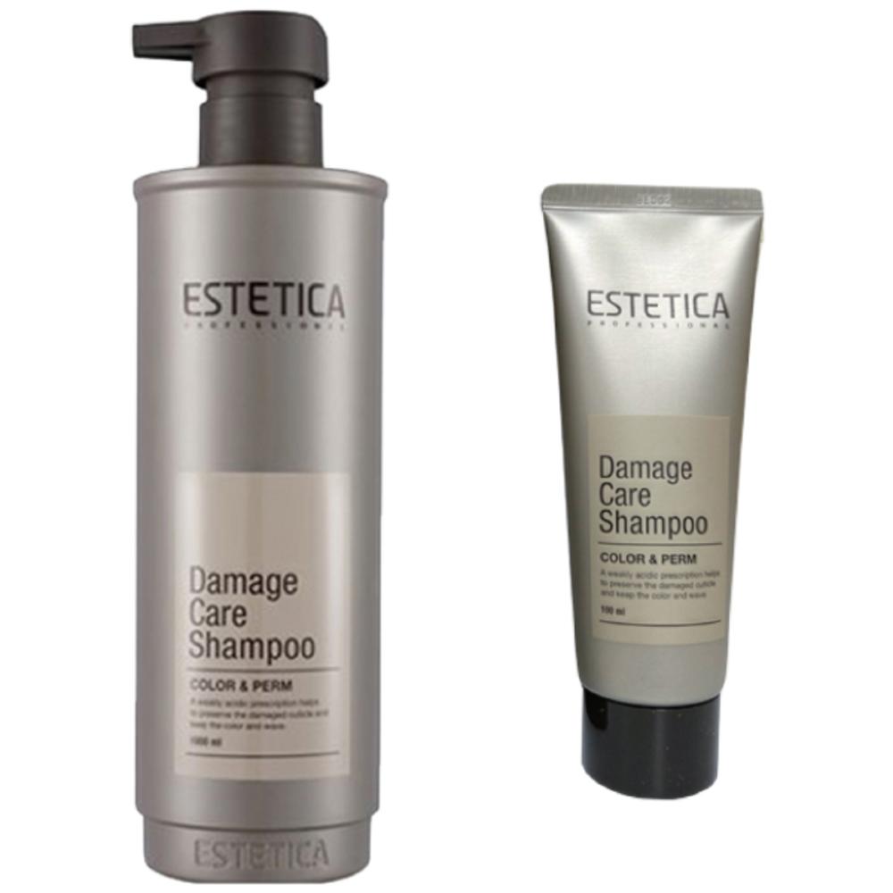 Estetica Daymi Care Shampoo 1000ml + 100ml For Heat-Permed, Colored, and Damaged Hair, Mildly Acidic, 1 Pcs 1L