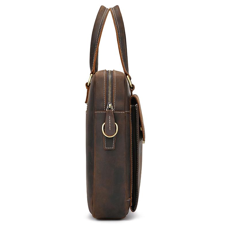 Newsbirds New Designer Leather man's business bag real cowskin laptop business bag for men male briefcase business tote luxury