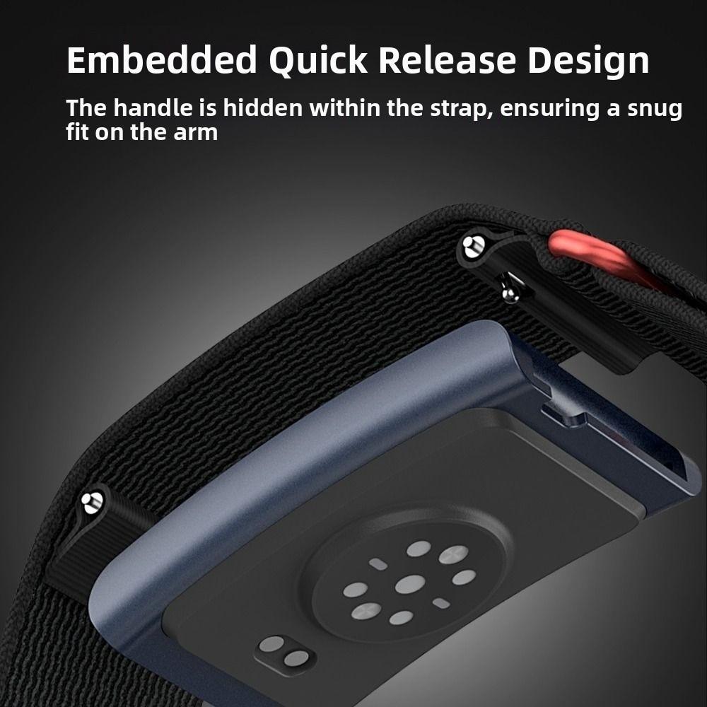 Nylon Sport Band Bicep Band Adjustable Loop Design Replacement Wristband Breathable for Amazfit Helio Strap