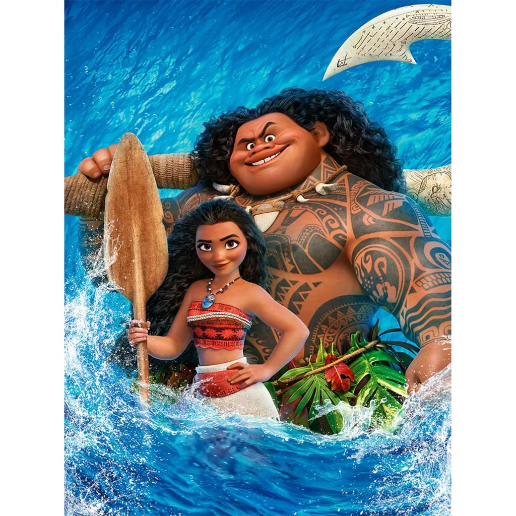 Rahmenloses Disney Diamantmalerei DIY Stickerei The Nightmare Moana Frozen Rapunzel Mosaik Kreuzstich Dekor für Zuhause