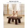 Modern Minimalist Solid Wood Stool, Small Square Low Bench, Home Shoe Changing Stool for Entryway Living Room Tea Table
