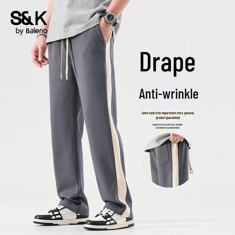 Baleno Men s S&K Series Drawstring Straight-Leg Casual Pants 3XL