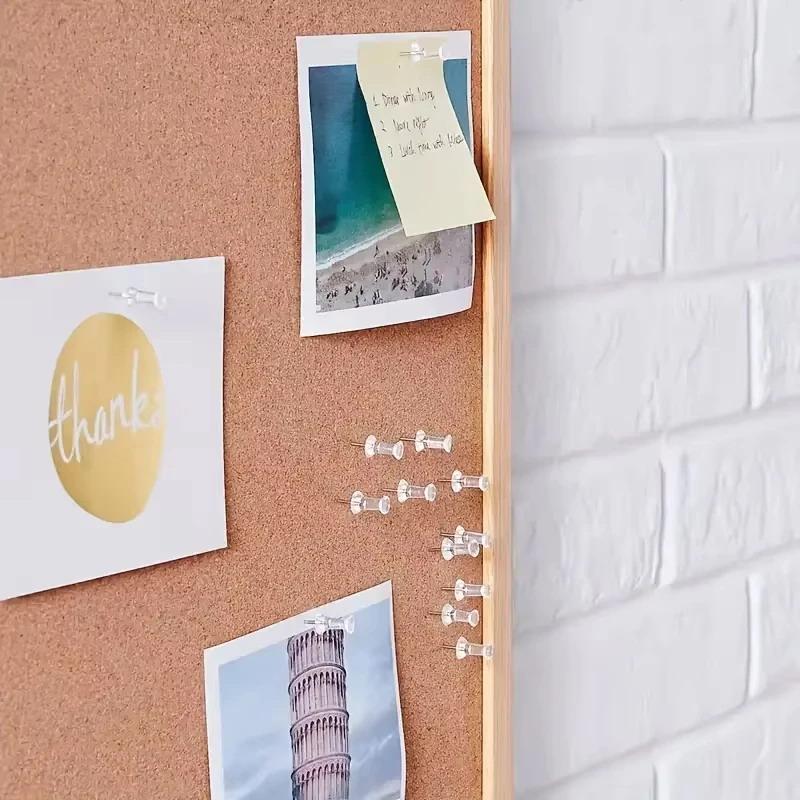 100 szt./pudełko Różne Szpilki do Tablicy Wielokolorowe Plastikowe Szpilki do Wciskania Tablica Korkowa Biuro Szkoła Artykuły Biurowe