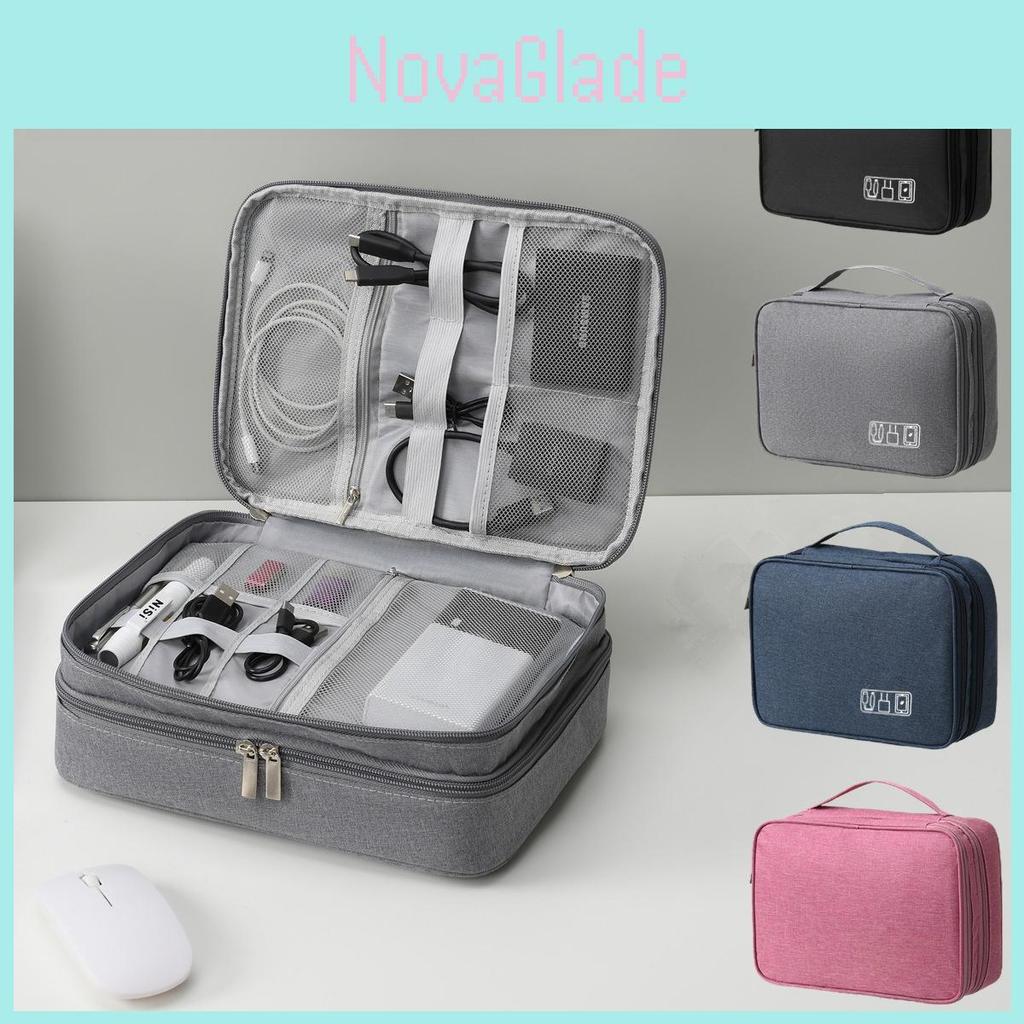 Digital Organizer Pack With Multiple Compartments For Travel Storage And Portable Electronics